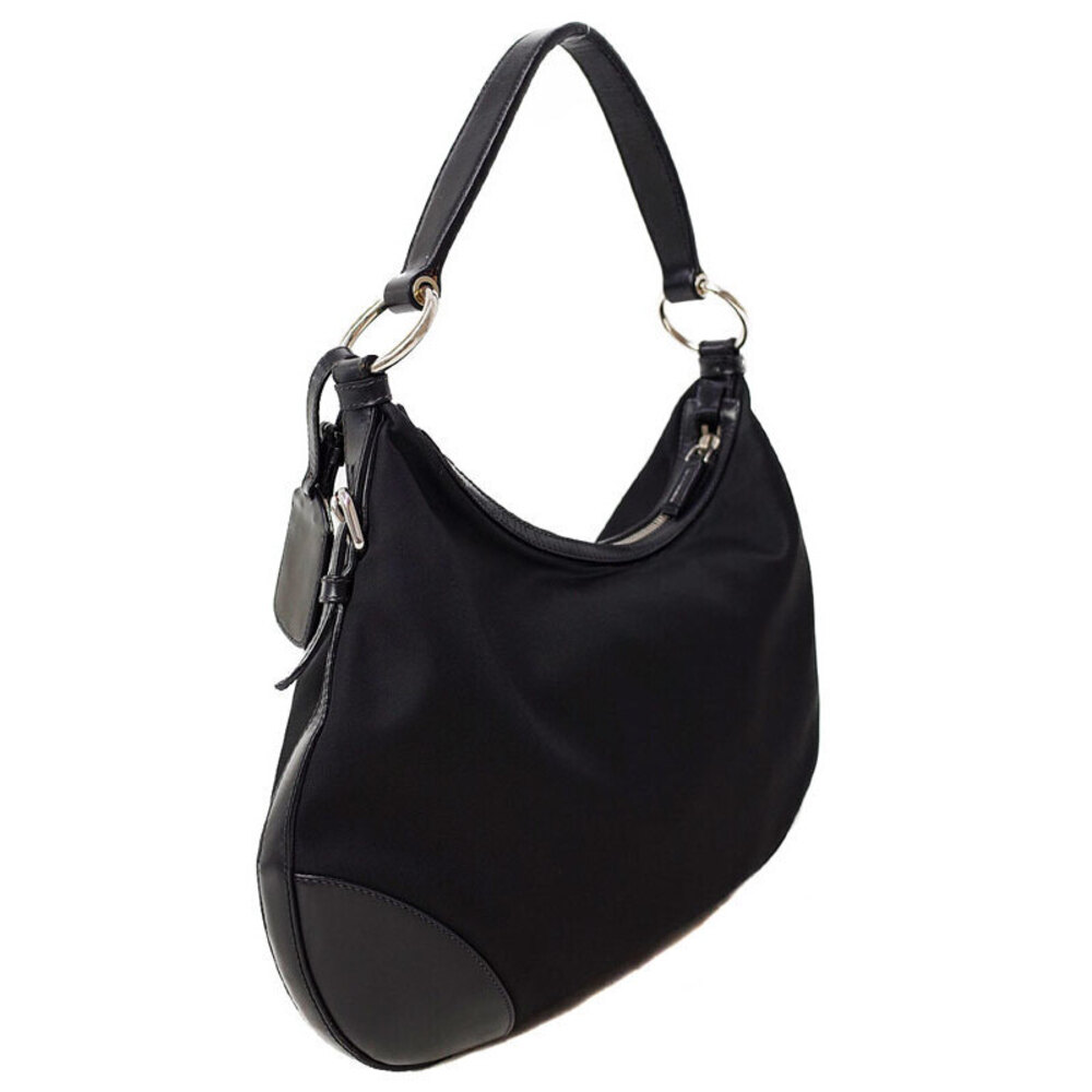 Prada Black Triangle Tessuto Bag Shoulder